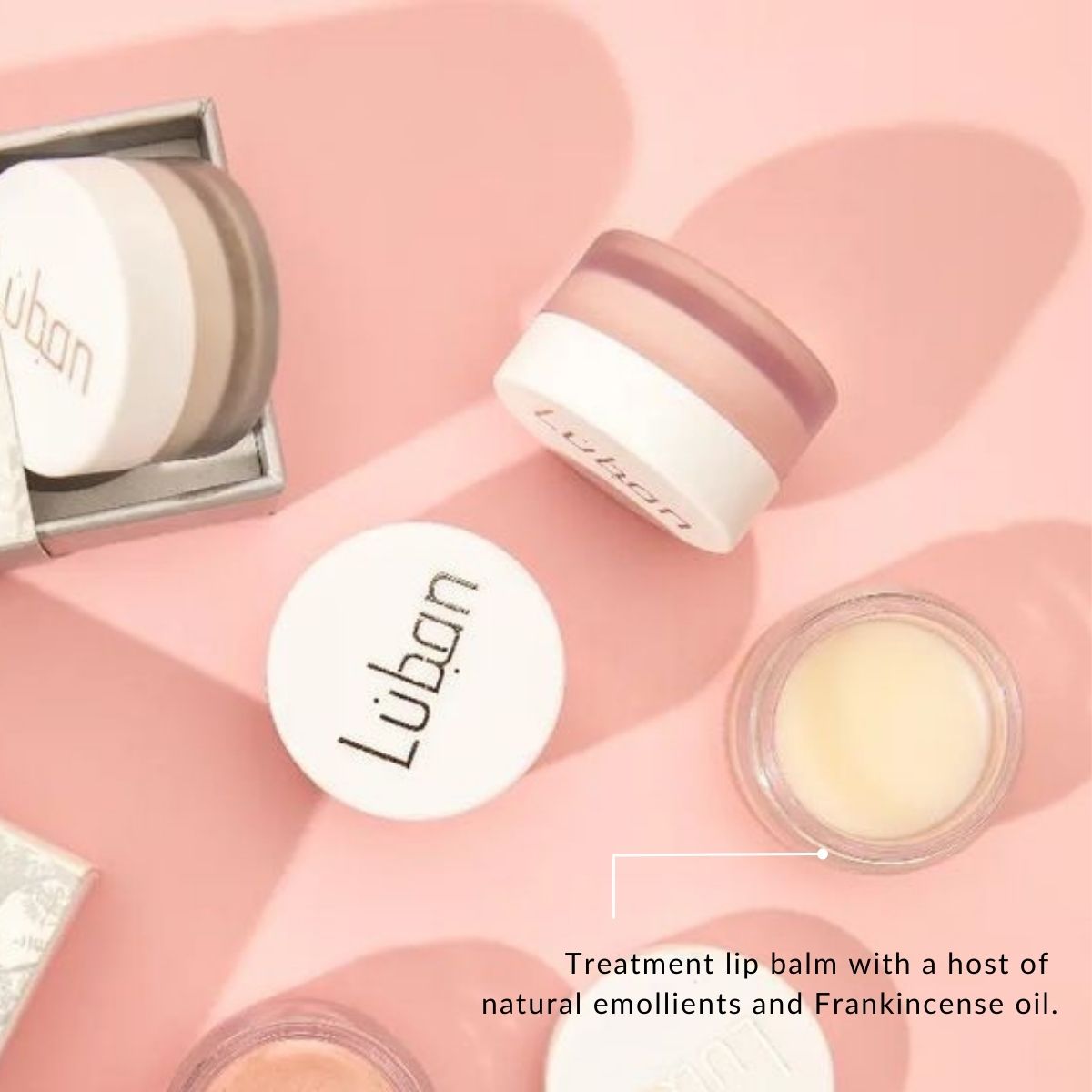 Frankincense lip balm is formulated with a host of natural emollients and frankincense oil