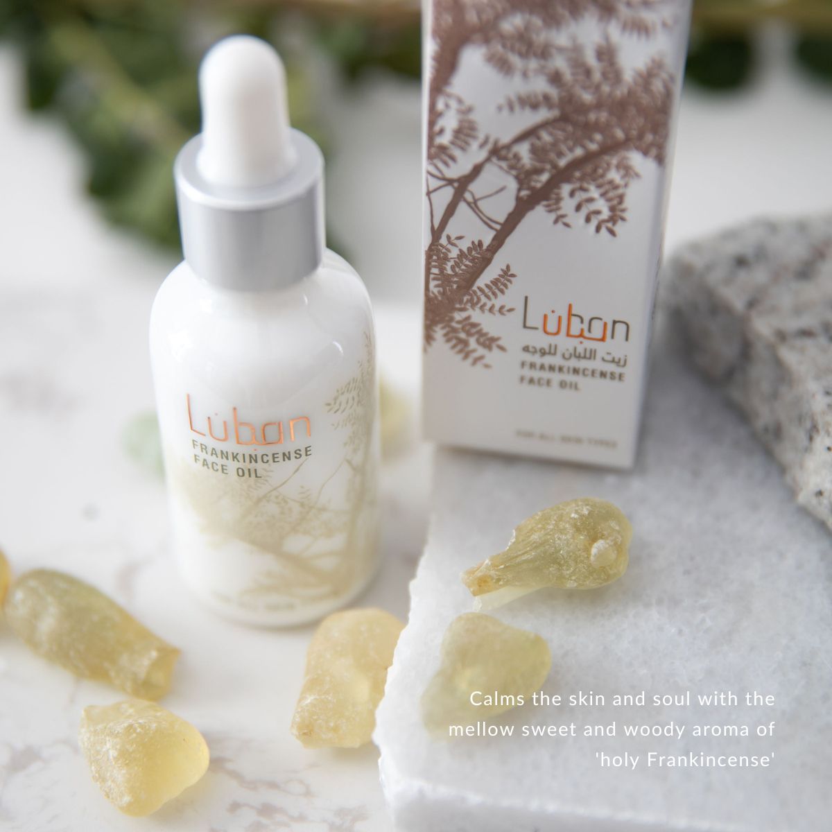 Frankincense face oil calms the skin and soul!