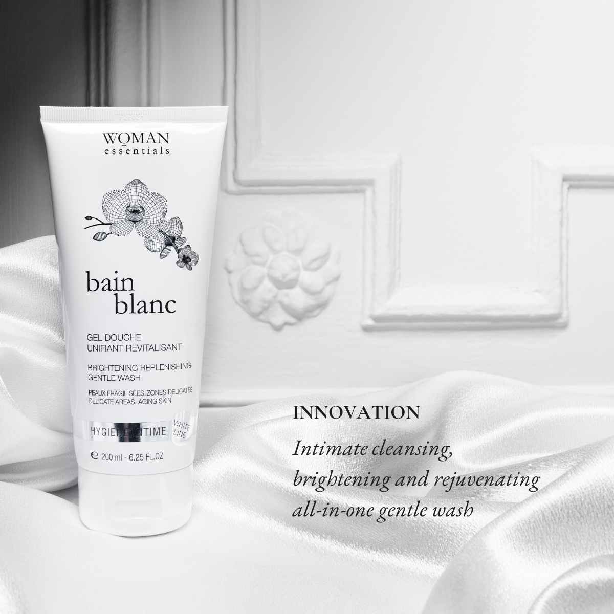 Bain Blanc feminine wash bottle – brightening intimate care from France