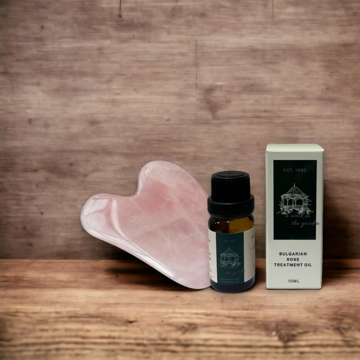 Bulgarian Rose Treatment Oil 10ml (with Rose Quartz Gua Sha)