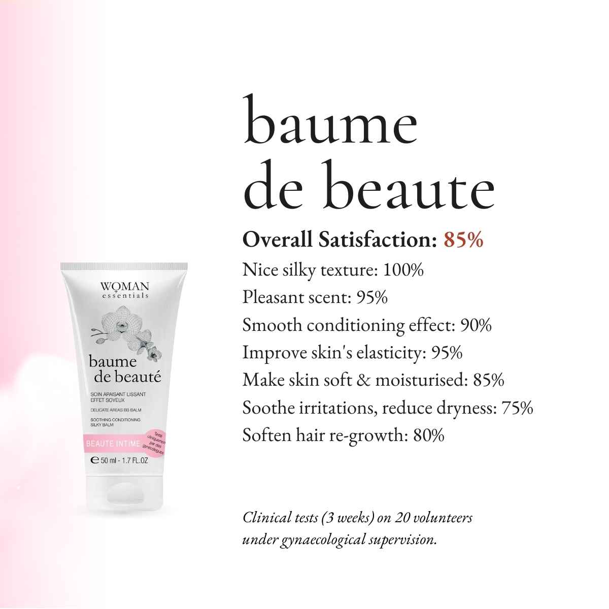 Woman Essentials BAUME DE BEAUTE 50ml - Multi-Perfektions Intimpflege Damen  - Körper Balsam Beruhigend, Feuchtigkeitsspendend, Regenerierend,  Begünstigt die Wundheilung - Scheidenpflege. Zu 100 % in Frankreich  hergestellt. : : Health