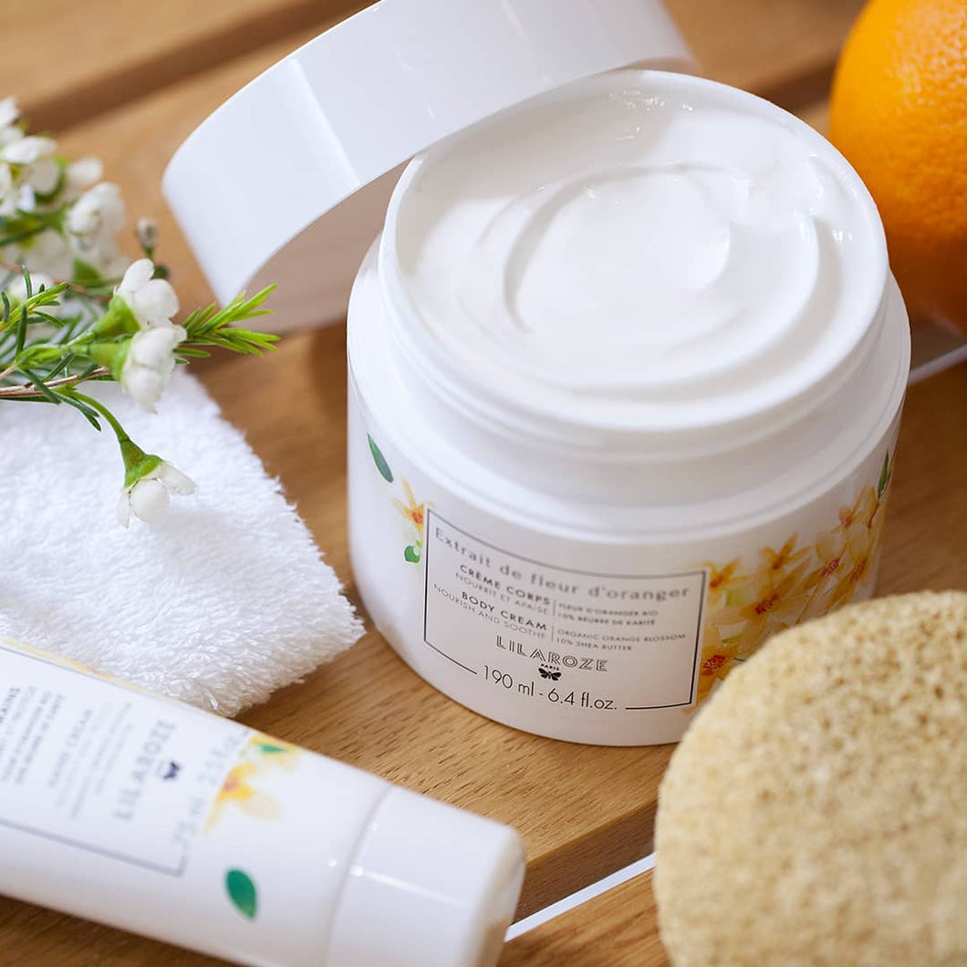 Organic Orange Blossom Body Cream 🧸 FREE Beary Soft Towel